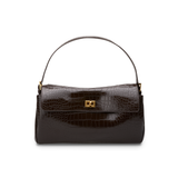 Valentina Bag - Cocoa Croc Embossed