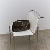 Valentina Bag - Cocoa Croc Embossed