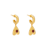 Sora Earrings - Carnelian