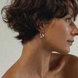 Macy Hoops - Silver