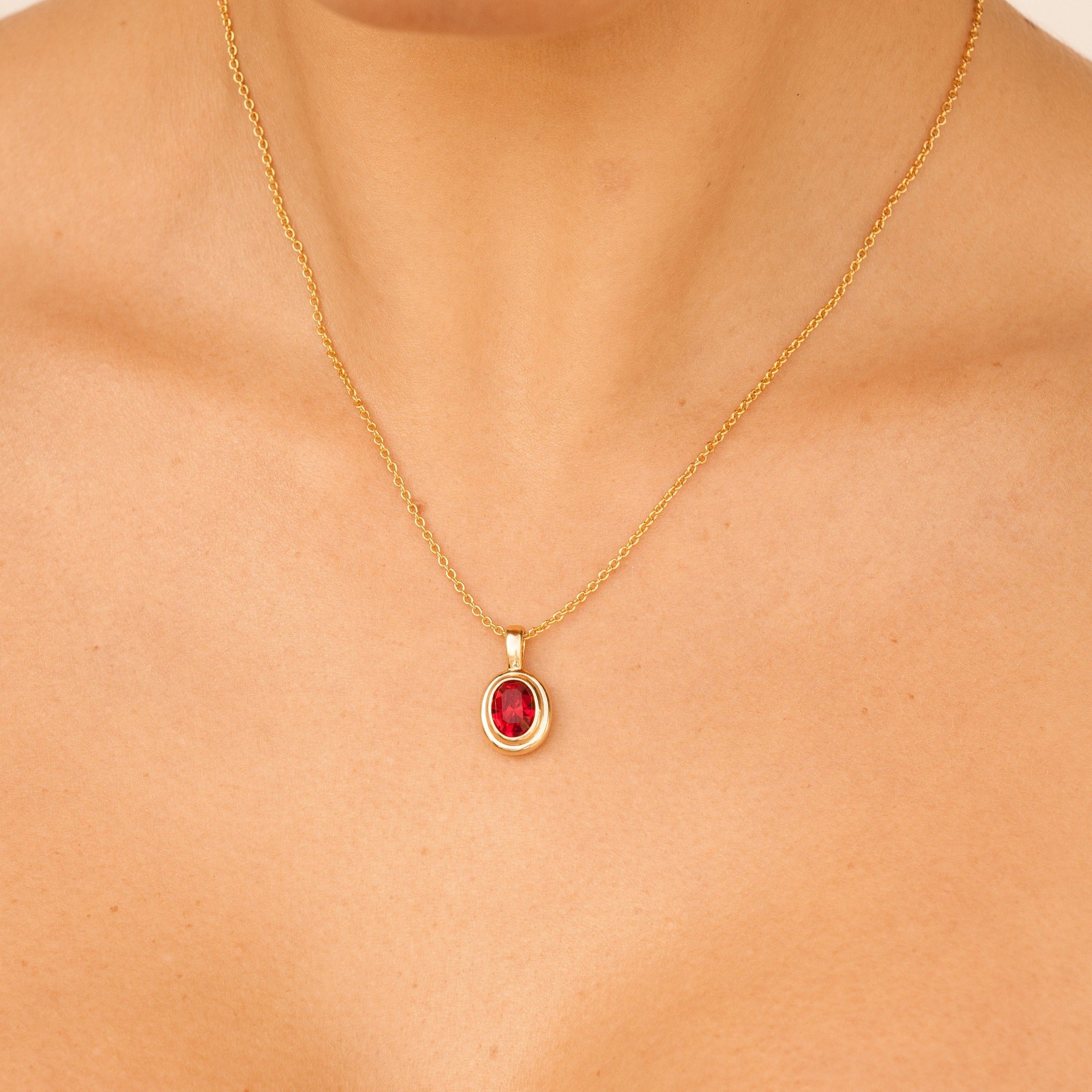 Ingrid Necklace - Ruby