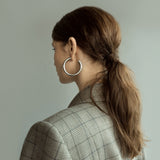 Kennedy Hoops - Silver (Matte Finish)