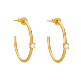 skinny gold hoops