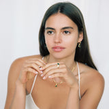 green crystal earrings